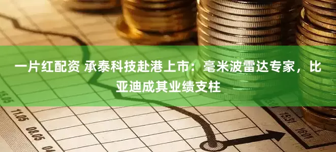 一片红配资 承泰科技赴港上市：毫米波雷达专家，比亚迪成其业绩支柱
