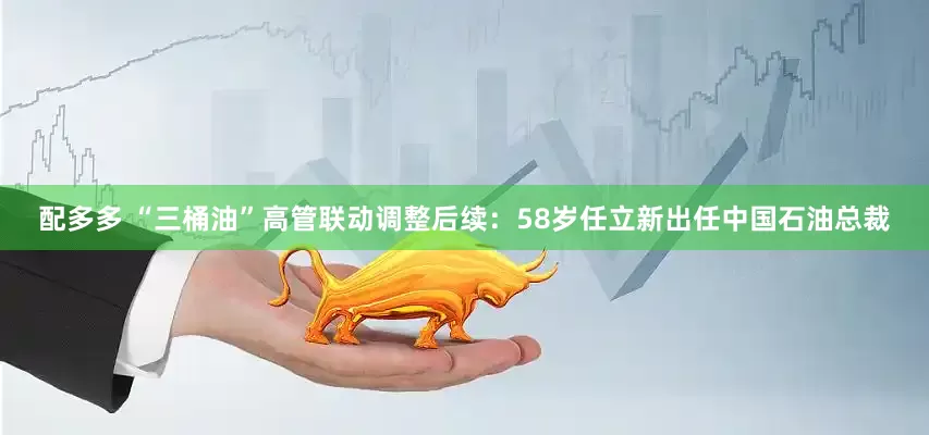 配多多 “三桶油”高管联动调整后续：58岁任立新出任中国石油总裁